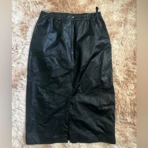 Vintage Leather Skirt